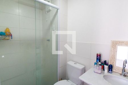 Banheiro da Suíte de kitnet/studio à venda com 1 quarto, 27m² em Vila Guarani (zona Sul), São Paulo