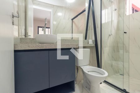 Banheiro  de apartamento para alugar com 1 quarto, 26m² em Vila Buarque, São Paulo