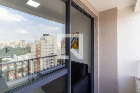 Varanda da Sala de apartamento à venda com 1 quarto, 27m² em Água Branca, São Paulo