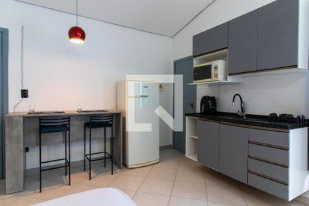 Cozinha  de kitnet/studio para alugar com 1 quarto, 19m² em Centro, Campinas