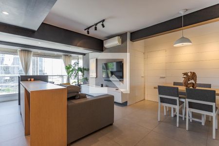 Sala de apartamento à venda com 2 quartos, 78m² em Petrópolis, Porto Alegre