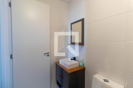 Banheiro da Suíte de apartamento à venda com 1 quarto, 30m² em Vila Ré, São Paulo