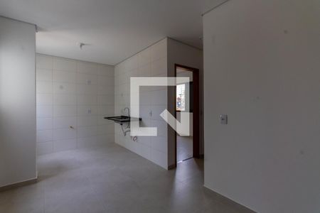 Sala/Cozinha e Área de Serviço de apartamento para alugar com 2 quartos, 37m² em Tatuapé, São Paulo