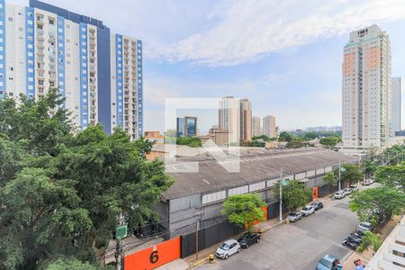 Vista da Varanda da Sala de apartamento à venda com 1 quarto, 27m² em Jardim Caravelas, São Paulo