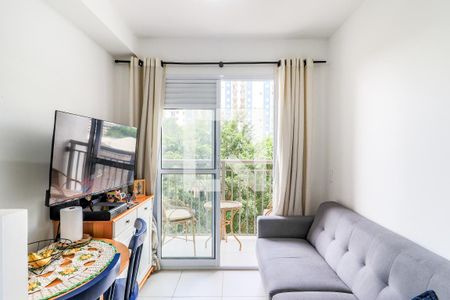 Sala de apartamento à venda com 1 quarto, 27m² em Jardim Caravelas, São Paulo