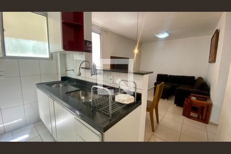 Cozinha de apartamento para alugar com 2 quartos, 43m² em Salgado Filho, Belo Horizonte