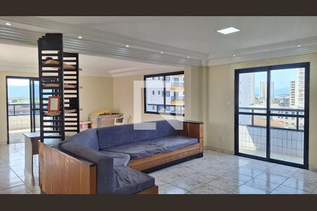 Sala de apartamento para alugar com 4 quartos, 194m² em Tupi, Praia Grande