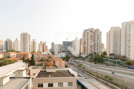 Vista da Varanda de kitnet/studio à venda com 1 quarto, 38m² em Brooklin Paulista, São Paulo