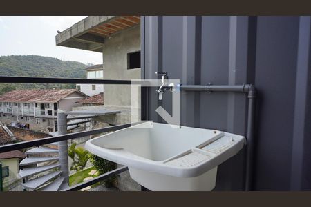 Área de serviço de kitnet/studio para alugar com 1 quarto, 18m² em Saco Grande, Florianópolis