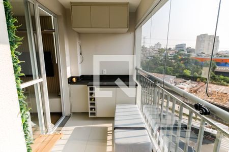 Varanda da Sala de apartamento para alugar com 2 quartos, 50m² em Vila Andrade, São Paulo