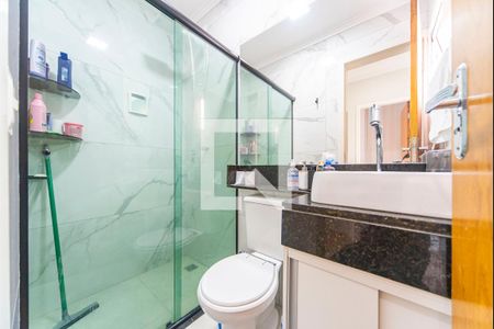 Banheiro Social de apartamento à venda com 2 quartos, 100m² em Vila Helena, Santo André