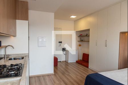 Sala/quarto de kitnet/studio para alugar com 1 quarto, 28m² em Vila Dom Pedro I, São Paulo