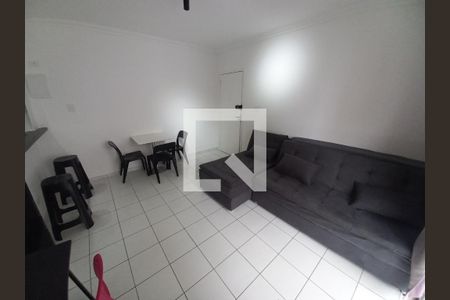 Sala de apartamento para alugar com 1 quarto, 30m² em Itararé, São Vicente