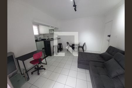 Sala de apartamento para alugar com 1 quarto, 30m² em Itararé, São Vicente