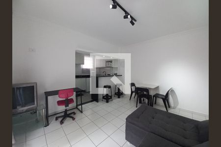 Sala de apartamento para alugar com 1 quarto, 30m² em Itararé, São Vicente