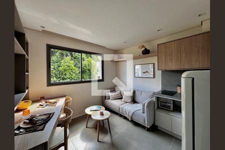 Sala de apartamento para alugar com 1 quarto, 28m² em Chácara Santo Antônio (zona Sul), São Paulo