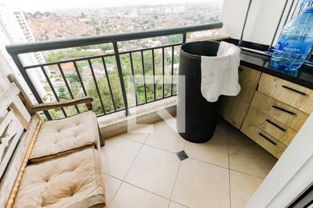 Varanda da Sala de apartamento à venda com 2 quartos, 48m² em Vila Andrade, São Paulo