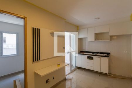 Sala e Cozinha de apartamento para alugar com 2 quartos, 32m² em Vila Guilhermina, São Paulo