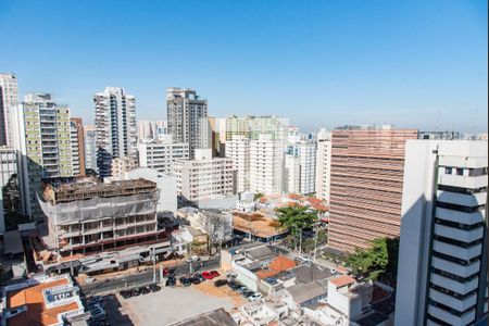 Vista da varanda de kitnet/studio para alugar com 1 quarto, 28m² em Paraíso, São Paulo