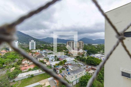 Varanda Sala  Vista de apartamento para alugar com 2 quartos, 74m² em Recreio dos Bandeirantes, Rio de Janeiro