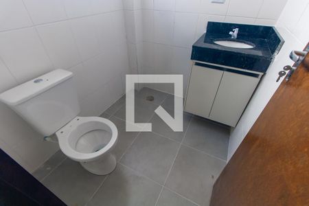 Banheiro da Suíte de apartamento à venda com 4 quartos, 120m² em Vila Cleonice, São Paulo