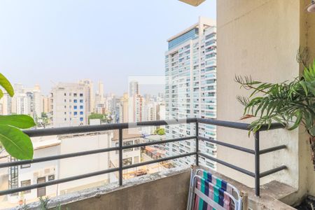 Varanda da Sala de apartamento à venda com 2 quartos, 72m² em Brooklin Paulista, São Paulo