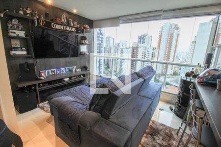 Sala de apartamento à venda com 1 quarto, 55m² em Vila Regente Feijó, São Paulo