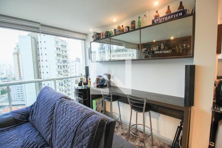 Sala de apartamento à venda com 1 quarto, 55m² em Vila Regente Feijó, São Paulo