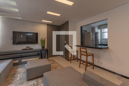 Sala de apartamento para alugar com 3 quartos, 215m² em Castelo, Belo Horizonte