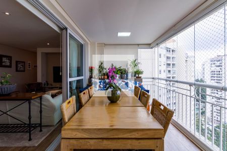 Varanda da Sala de apartamento à venda com 3 quartos, 142m² em Vila Andrade, São Paulo