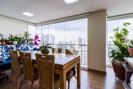 Varanda da Sala de apartamento à venda com 3 quartos, 142m² em Vila Andrade, São Paulo