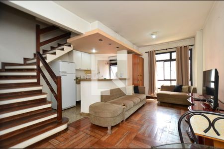 Sala de apartamento para alugar com 2 quartos, 96m² em Lourdes, Belo Horizonte