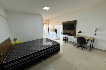 Sala - Dormitório de kitnet/studio para alugar com 1 quarto, 33m² em Ribeirânia, Ribeirão Preto