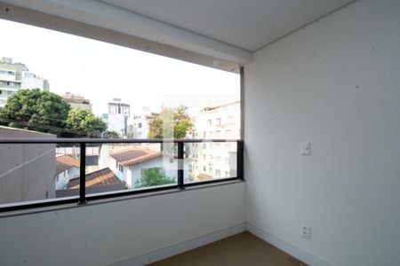 Varanda da Sala de apartamento à venda com 2 quartos, 63m² em Santo Antônio, Belo Horizonte