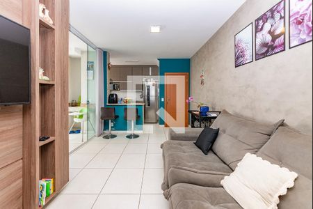 Sala de apartamento à venda com 3 quartos, 72m² em Castelo, Belo Horizonte