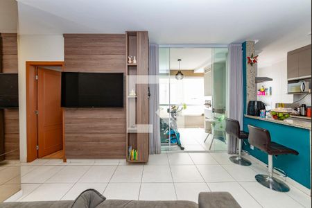 Sala de apartamento à venda com 3 quartos, 72m² em Castelo, Belo Horizonte