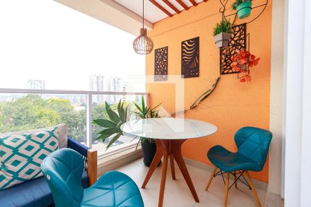 Studio - Varanda de kitnet/studio para alugar com 1 quarto, 42m² em Campo Belo, São Paulo