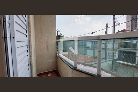 Varanda Quarto 1 suíte de apartamento à venda com 3 quartos, 70m² em Vila Humaitá, Santo André