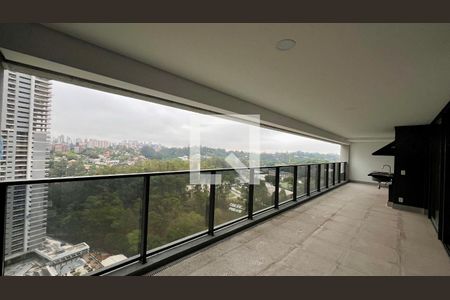 Varanda da Sala de apartamento à venda com 4 quartos, 186m² em Alto de Pinheiros, São Paulo