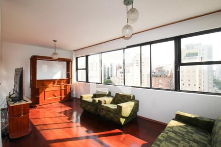 Sala de apartamento para alugar com 3 quartos, 115m² em Indianópolis, São Paulo