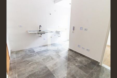 Sala/Cozinha de apartamento à venda com 1 quarto, 32m² em Vila Regente Feijó, São Paulo