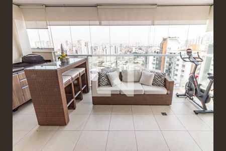 Varanda de apartamento à venda com 1 quarto, 53m² em Vila Regente Feijó, São Paulo