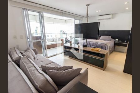 Sala/Quarto de apartamento à venda com 1 quarto, 53m² em Vila Regente Feijó, São Paulo