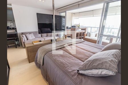 Sala/Quarto de apartamento à venda com 1 quarto, 53m² em Vila Regente Feijó, São Paulo