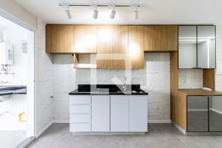 Sala/Cozinha de apartamento à venda com 2 quartos, 54m² em Barra Funda, São Paulo