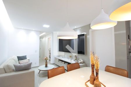 Sala de apartamento à venda com 3 quartos, 74m² em Castelo, Belo Horizonte