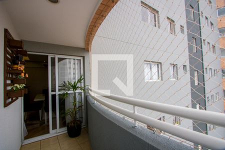 Varanda da sala de apartamento à venda com 3 quartos, 106m² em Vila Valparaíso, Santo André