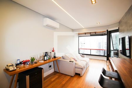 Sala de apartamento à venda com 1 quarto, 50m² em Itaim Bibi, São Paulo