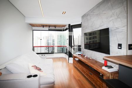 Sala de apartamento à venda com 1 quarto, 50m² em Itaim Bibi, São Paulo