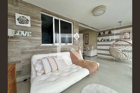 Varanda Lounge de apartamento à venda com 3 quartos, 100m² em Recreio dos Bandeirantes, Rio de Janeiro